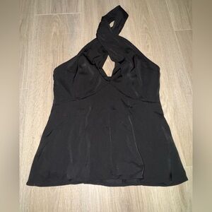 Banana Republic Black Sleeveless Halter Top
